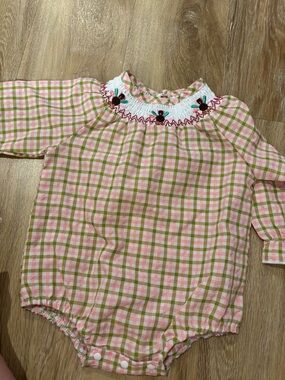 Baby smocked turkey bubble